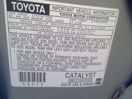 2005 TOYOTA SEQUOIA, SILVER, SR5, 4.7L, AT, 2WD,  Z25112